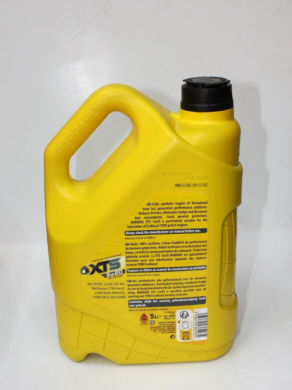 Масло моторное синтетическое "XTS 5W-20" 5л 36293 Bardahl