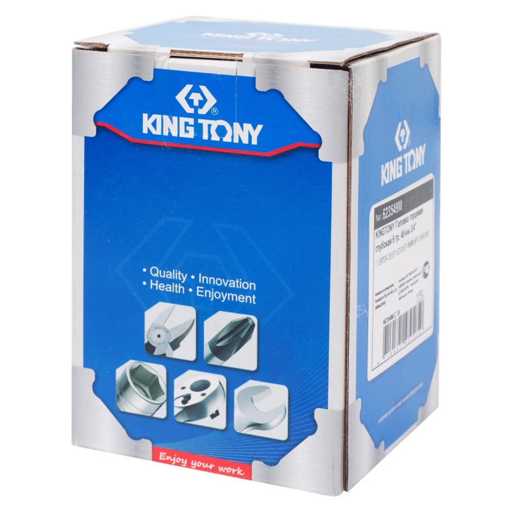 KING TONY (623549M) Головка торцевая глубокая шестигранная 3/4", 49 мм