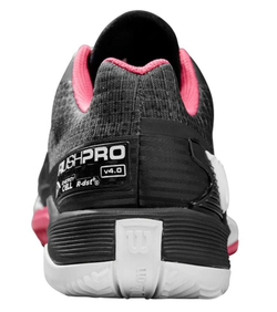 Женские теннисные кроссовки Wilson Rush Pro 4.0 Clay - black/hot pink/white