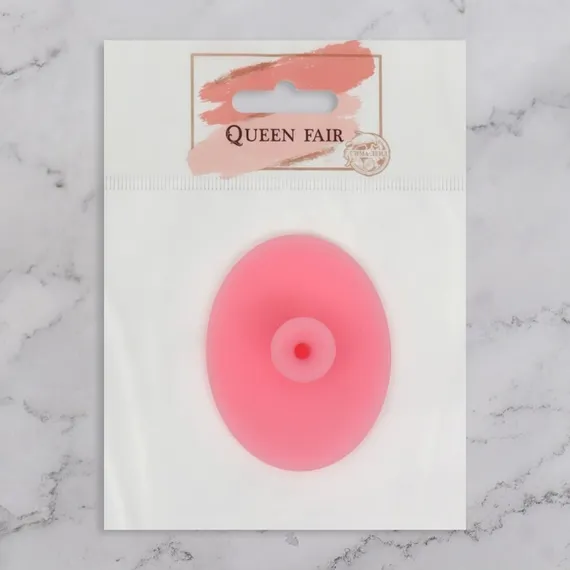 Щётка для умывания «Овал» на присоске, 6,3 см, цвет МИКС