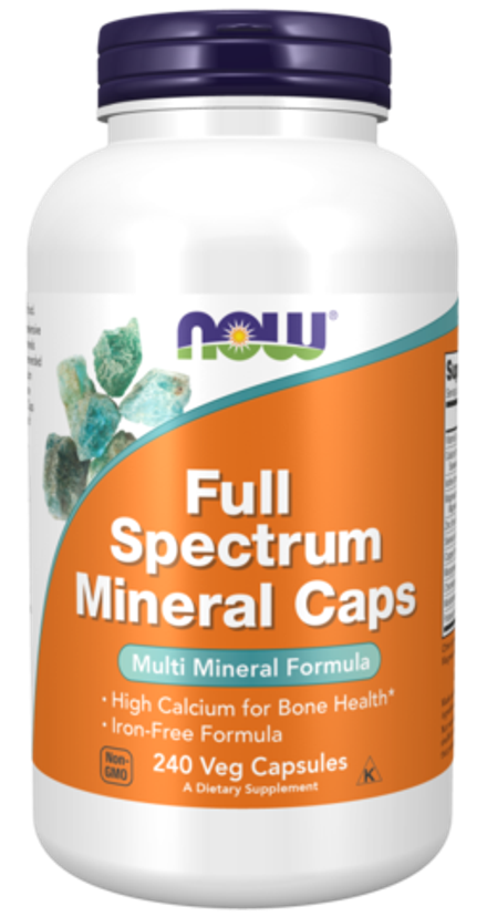 NOW Foods, Минералы полного спектра в капсулах, Full Spectrum Mineral Caps, 240 капсул