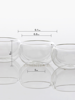 Чашка из боросиликатного стекла с двойными стенками 150 мл