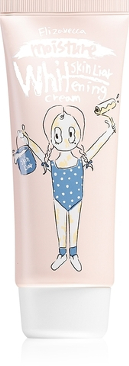 Elizavecca Skin Liar Moisture Whitening Cream - Осветляющий и тонизирующий флюид для выравнивания тона кожи, 100 ml