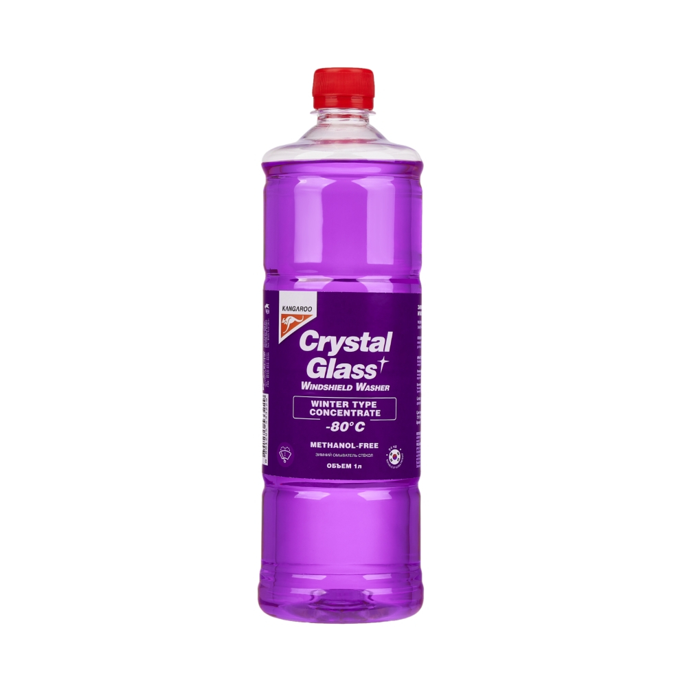 Зимний омыватель стёкол Kangaroo Crystal Glass Windshield Washer концентрат -80°С, 1 л 320219
