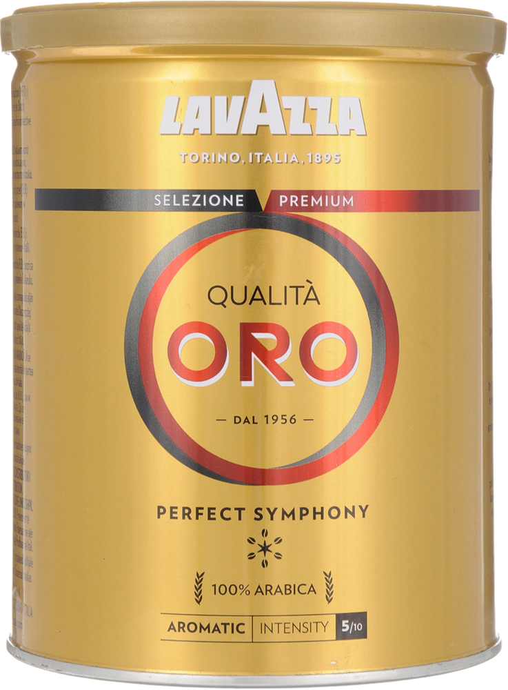 Кофе молотый Lavazza Qualita Oro жестяная банка, 250 г