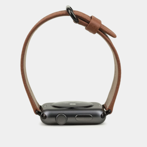 Ремешок для Apple Watch 44/45/46 mm из кожи теленка, цвета карамель