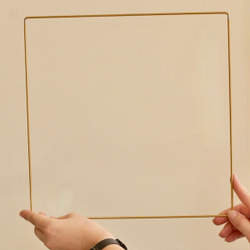 Набор основ для макраме (10 шт) Квадрат металлический ( с браком)