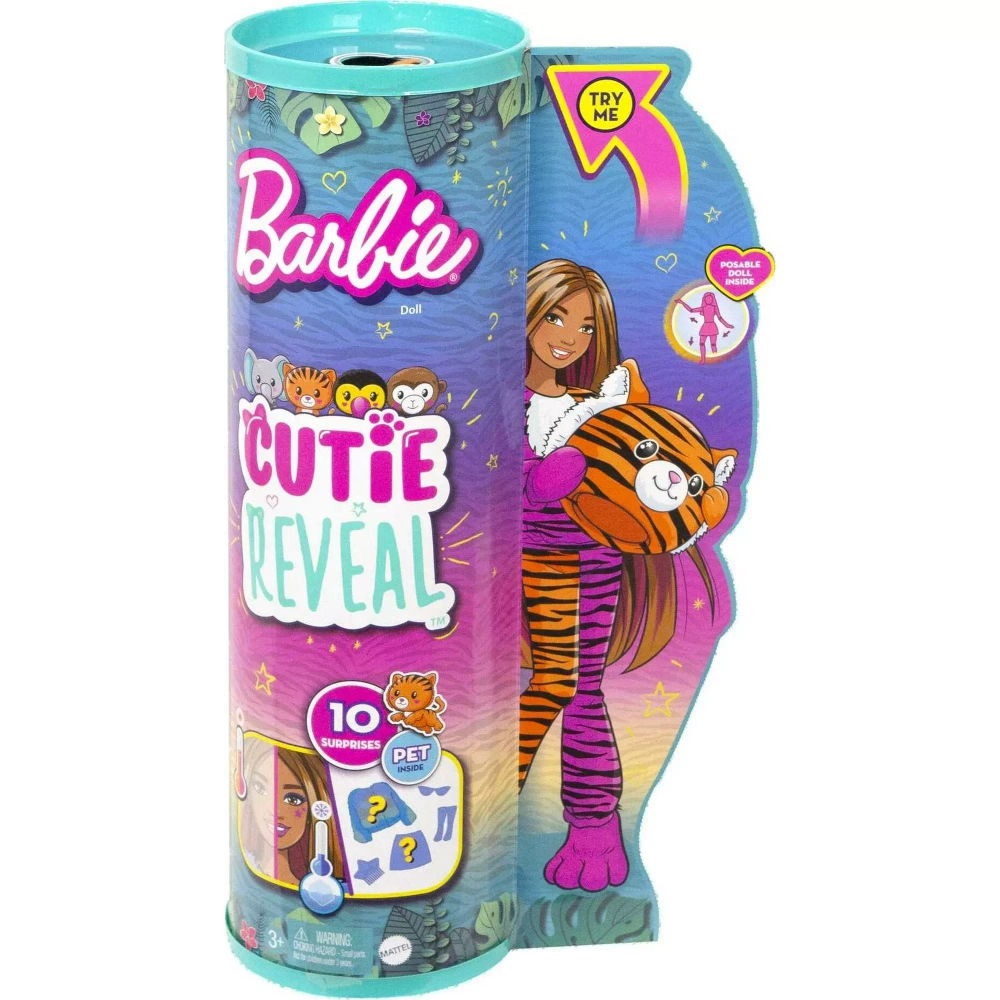 Кукла Barbie Cutie Reveal Jungle Tiger (2023)