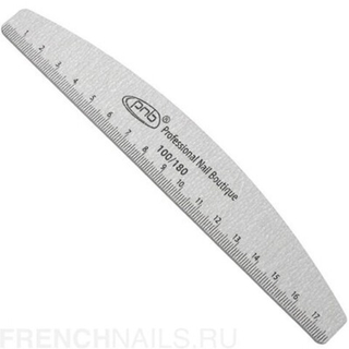 П. Пилка-линейка для ногтей PNB 100/180, полукруг / Nail file-line PNB 100/180, semicircle (25шт/уп)