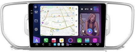 Магнитола для KIA Sportage 4 2016-2018 - FarCar XXL576M монитор 9.5" 2K QLED на Android 13, TS20, 8+256Гб, CarPlay, 4G SIM-слот