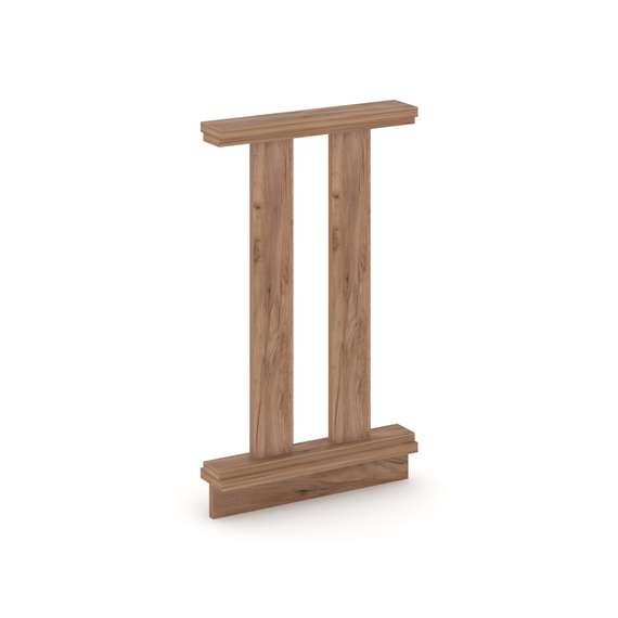 Kodex Барьер для зала суда KD.BZ-05 Дуб Табак 500*100*850