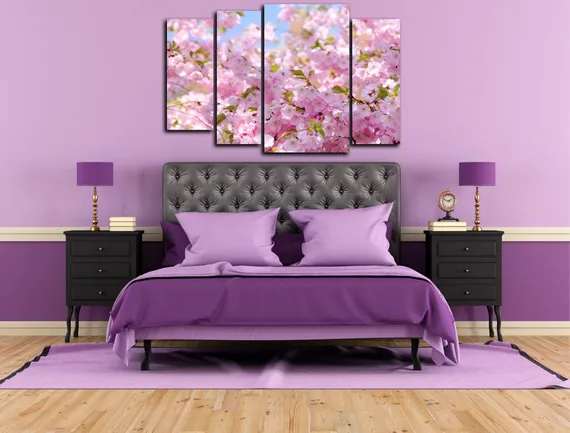 Модульная картина "Сакура. Цветение"