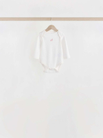 Боди с длинным рукавом для малышей Next N95-304, 7 шт., Белый, Розовый, Салатовый