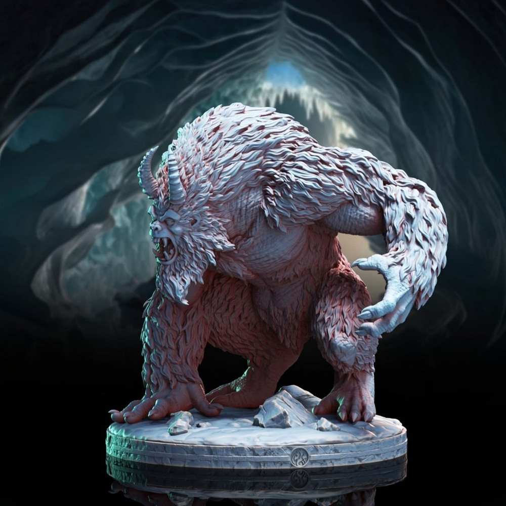 набор из 2шт Йети-Отродья ДнД DnD миниатюры набор Ледяная долина