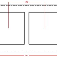 392-у | Форма для шоколадных плиток "Для росписи-2" (275*175мм)
