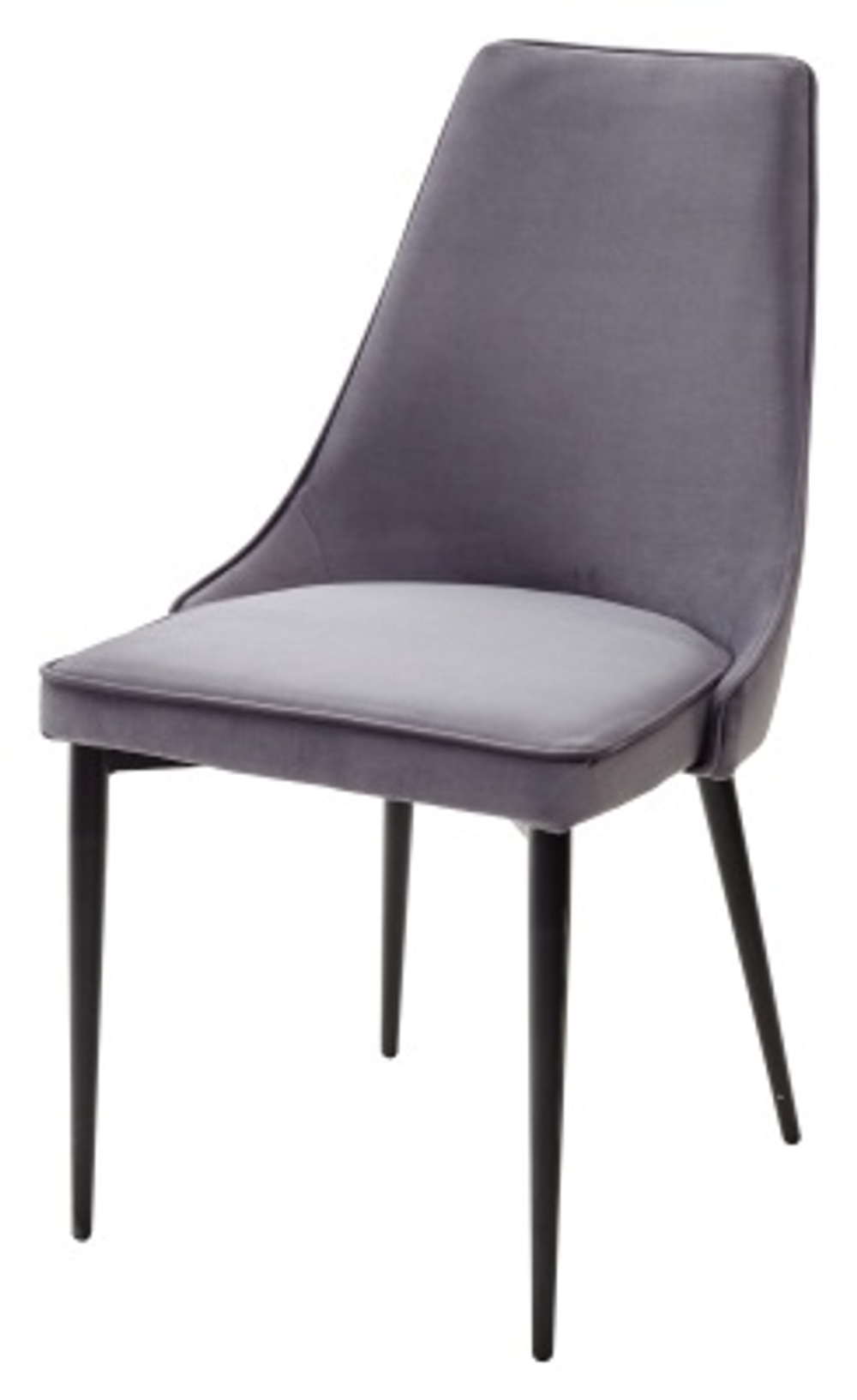 Стул М-City DISAUR Непал (Nepal-P) Серый 27, Велюр, Черный каркас