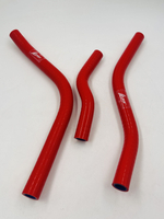 Силиконовые патрубки двигателя для ВАЗ 2170 Приора комплект 9 шт