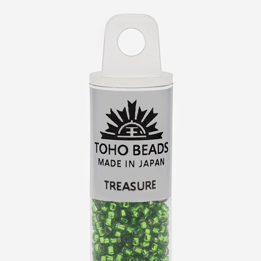 Японский бисер TOHO Treasure (№27), с внутренним серебрением, прозрачный