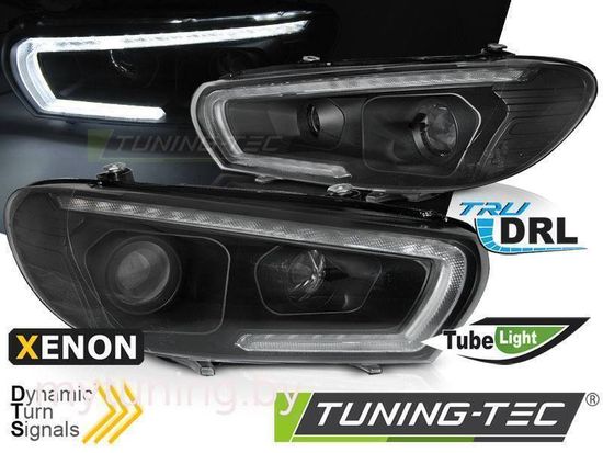 Фары передние XEONON SEQ LED BLACK для VW SCIROCCO