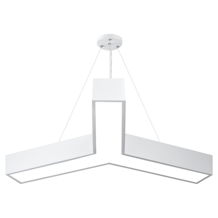 Светильник LED ЭРА Geometria SPO-142-W-40K-044 Igrek 44Вт 4000K 3500Лм IP40 800*80 белый подвесной драйвер внутри