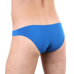 Сексуальные низкие трусы-слипы из хлопкового полотна (Размер: M) (Цвет: голубой)