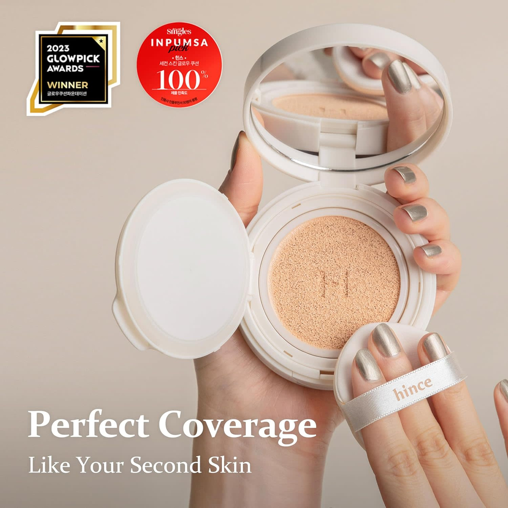 Hince, Second Skin Glow, кушон, оттенок 23, песочный, 12 г (0,42 унции)