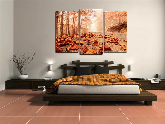 Модульная картина "Осенние листья"