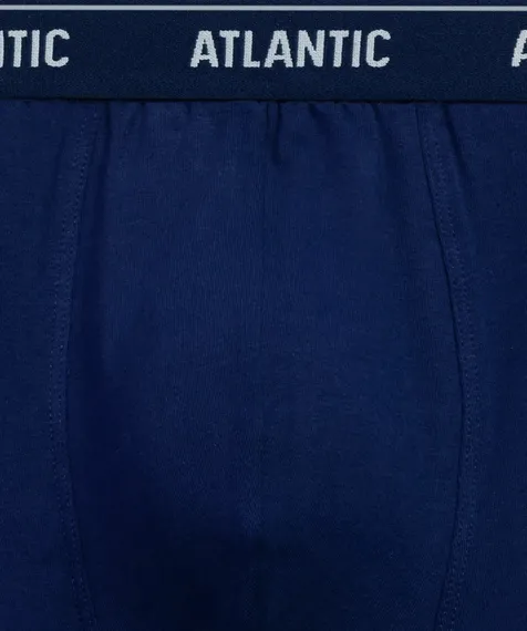 Трусы мужские боксеры (2шт), Atlantic 2RMH-011, темно-голубой + голубой