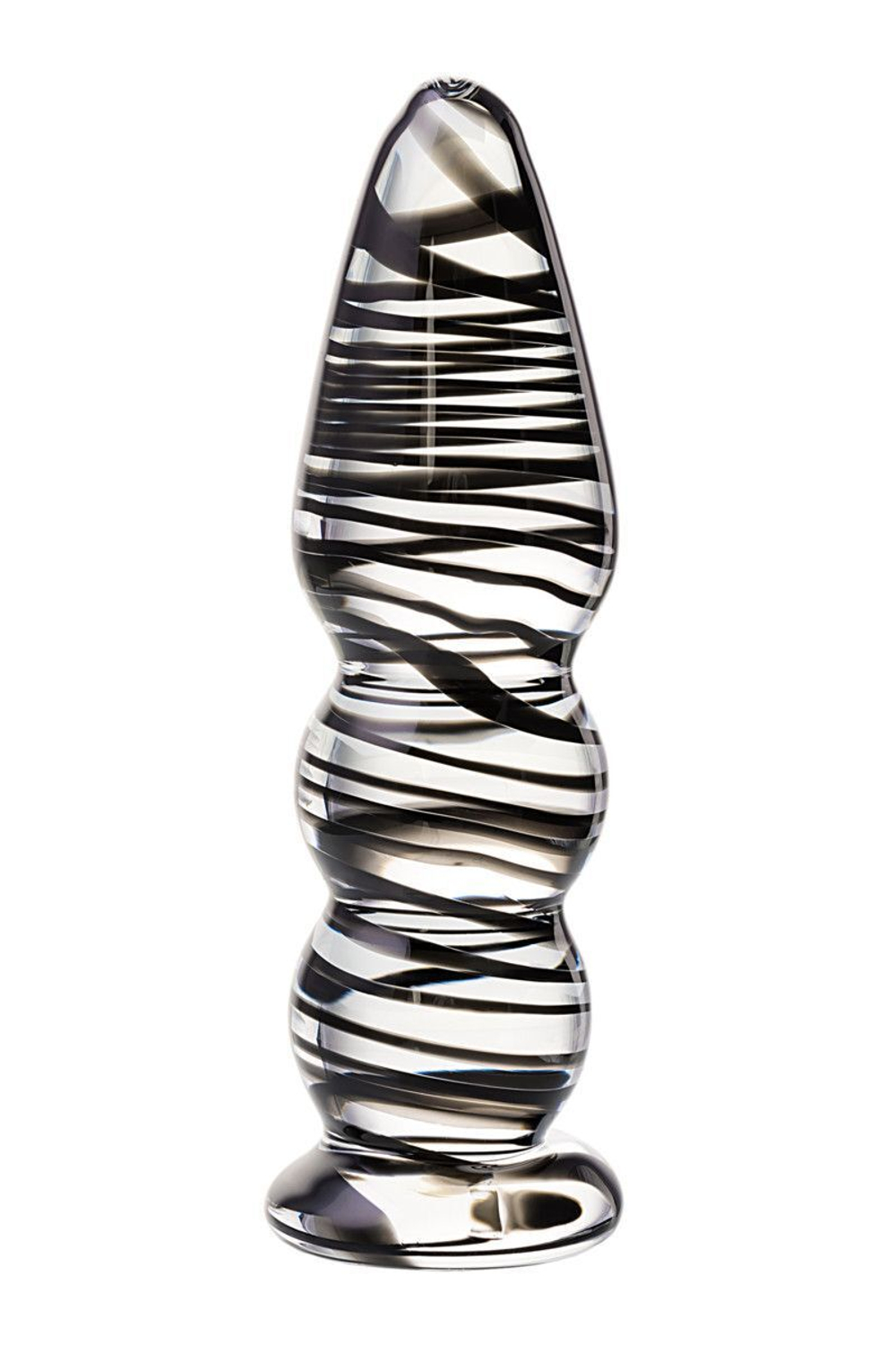 Анальная пробка-елочка - 13 см. (Цвет: прозрачный)