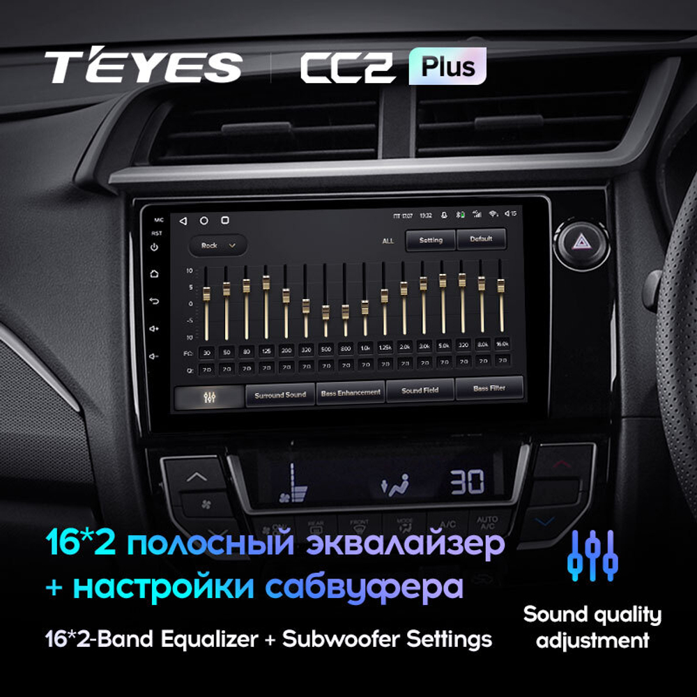 Teyes CC2 Plus 9" для Honda BR-V 2015-2019 (прав)