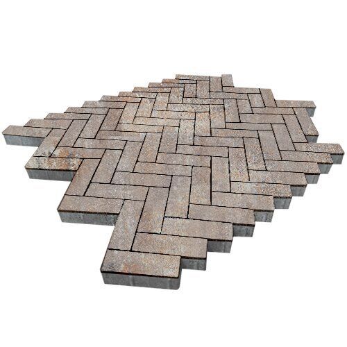 Тротуарная плитка Паркет, 60 мм, ColorMix Берилл, гладкая