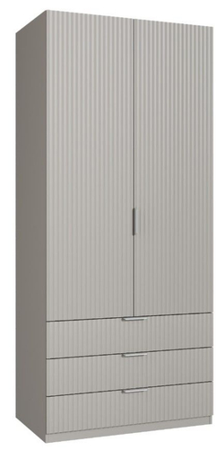 Шкаф для одежды 2 дверный Париж, серый