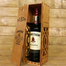 Коробка из фанеры для алкоголя Jameson 1 л