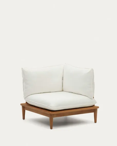 Модульное угловое кресло Portitxol из массива тика