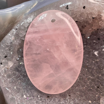 47926 Розовый кварц Кулон капля 25*35мм