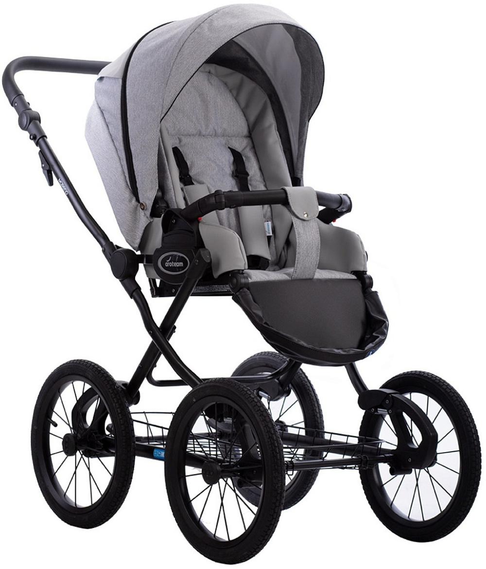 Детская коляска AroTeam Moreno SL 2 в 1 03 св.серый+св.серая кожа
