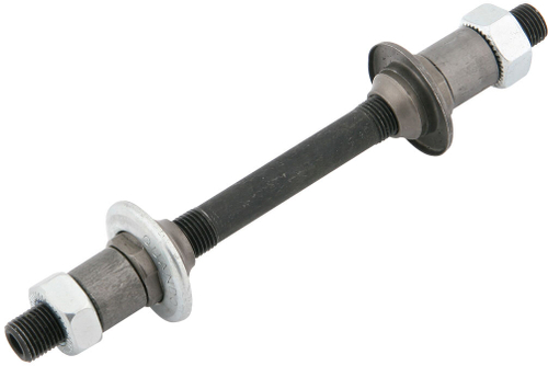 Ось втулки задней под зажим быстросъемный 10х145мм с гайками, шайбами и конусами, арт.130049