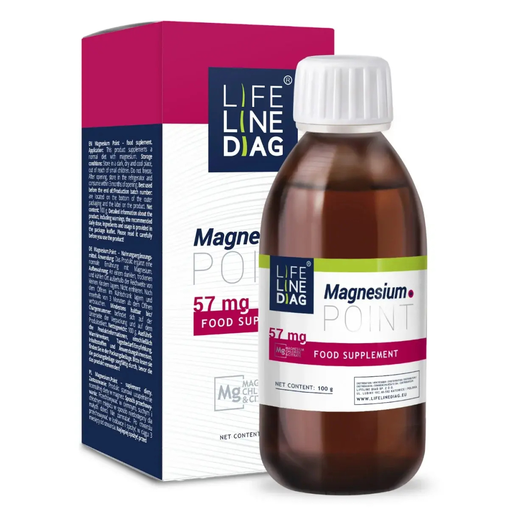 Lifelinediag Magnesium Point жидкий хлорид и цитрат магния - 100 г
