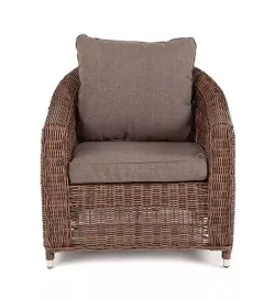 "Кон Панна" кресло из искусственного ротанга, цвет коричневый