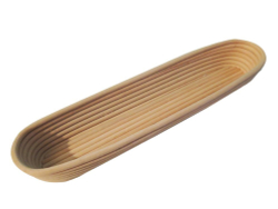 Корзинка для расстойки теста из лозы ротанга для багетов 55х10х7 см