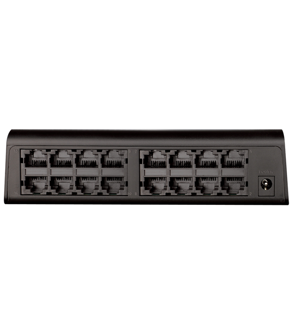 D-Link Unmanaged Switch 16x100Base-TX, plastic case