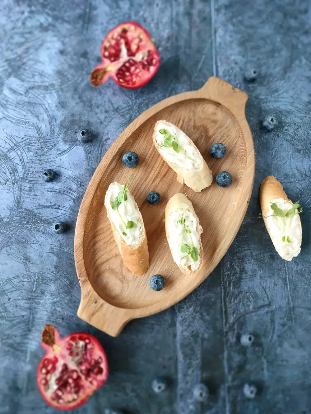 Поднос деревянный из массива дуба