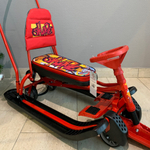 Снегокат «Тимка спорт 6» с граффити на красном (арт. ТС6/GR)