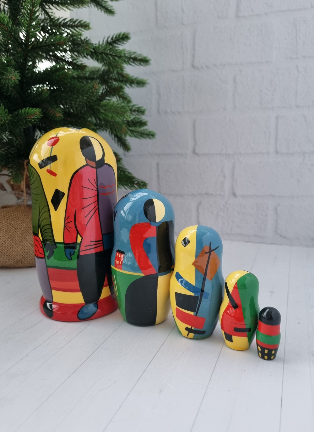 Матрёшка 5м 15см Малевич-Кандинский