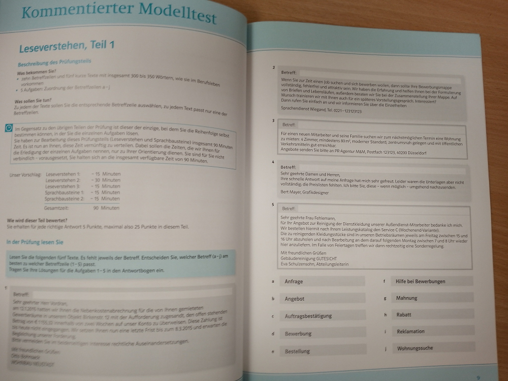 Mit Erfolg zu telc Deutsch B1 + Beruf. Übungsbuch + Audio-CD