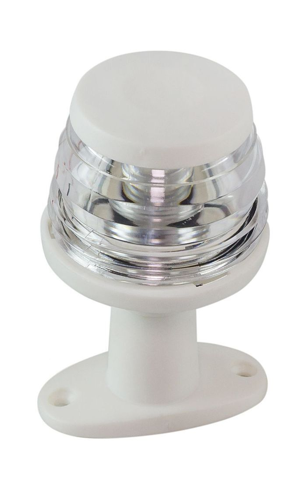 Огонь топовый на стойке 4", белый, пластиковый, 12 В, LED, Ba15d