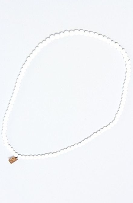 Деревянные бусы белые Good Wood NYC