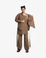 Рубашка льняная Borozna Бежевая