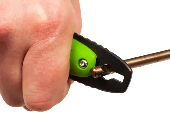 Нож ST-Atlantis, черное лезвие, ядовито-зеленый