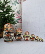 Матрёшка "Русская Тройка" 7мест 17см